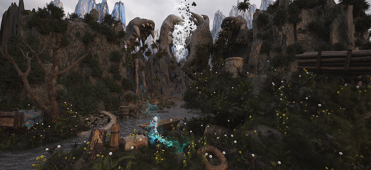 CG 《创世纪》（图ZMjg3MDgxOTgw） - 其他空间 - 站酷设计师IF艺术原创素材 - 站酷ZCOOL