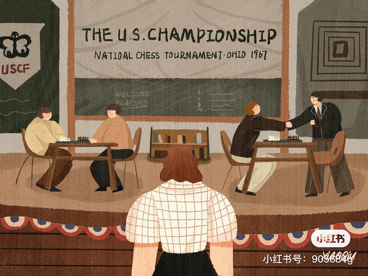 女王的棋局-插画（图ZMzEwMDcyOTU2） - 商业插画 - 站酷设计师菜菜籽l原创素材 - 站酷ZCOOL