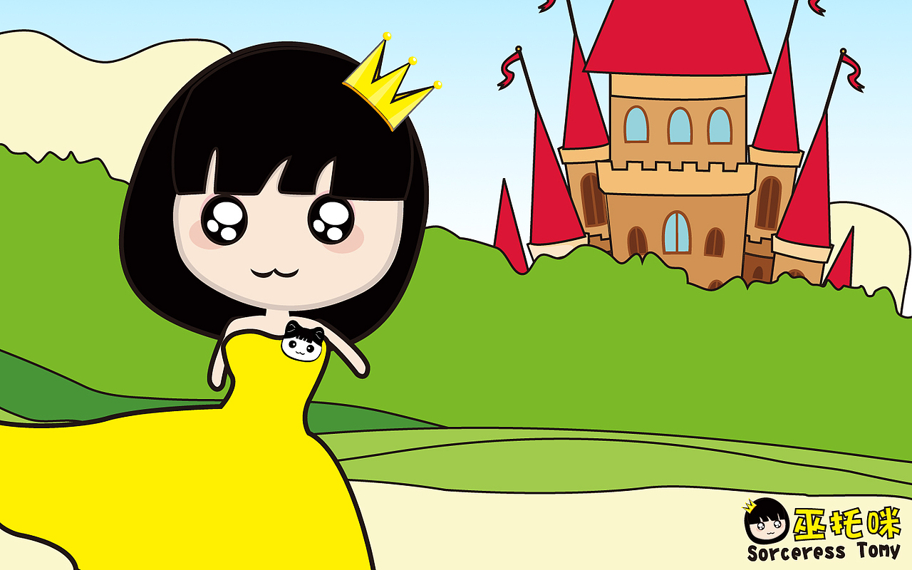 巫托咪·二次元系列-9月高清壁纸（图ZMTEyNzMzNTY=） - 动画片 - 站酷设计师貓兒原创素材 - 站酷ZCOOL