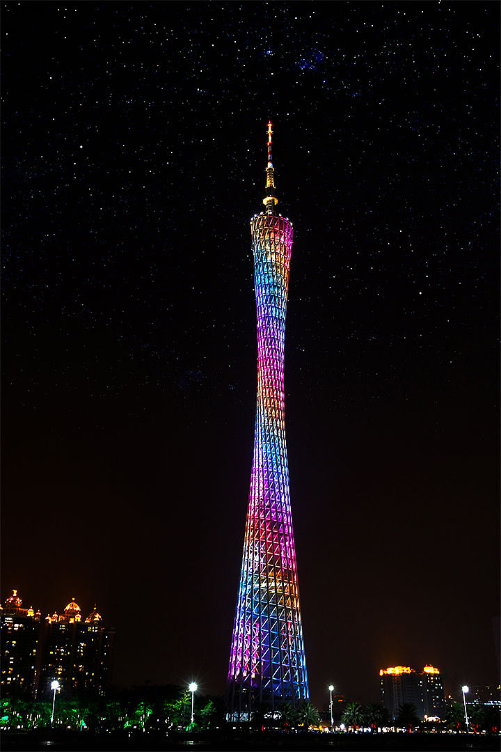 星星是P上去的,广州基本看不到星……