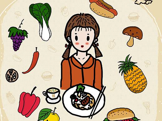 開(kāi)動(dòng)啦！食物們~（個(gè)人主頁(yè)-ZMzIxMTk4NTY=） - 創(chuàng)作習(xí)作 - 站酷設(shè)計(jì)師月梨原創(chuàng)素材 - 站酷ZCOOL