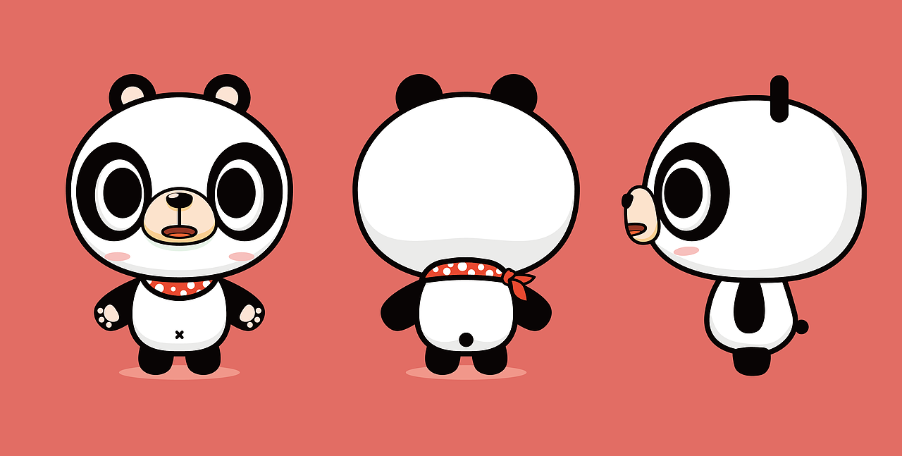 每日一练,蠢萌的熊猫一只