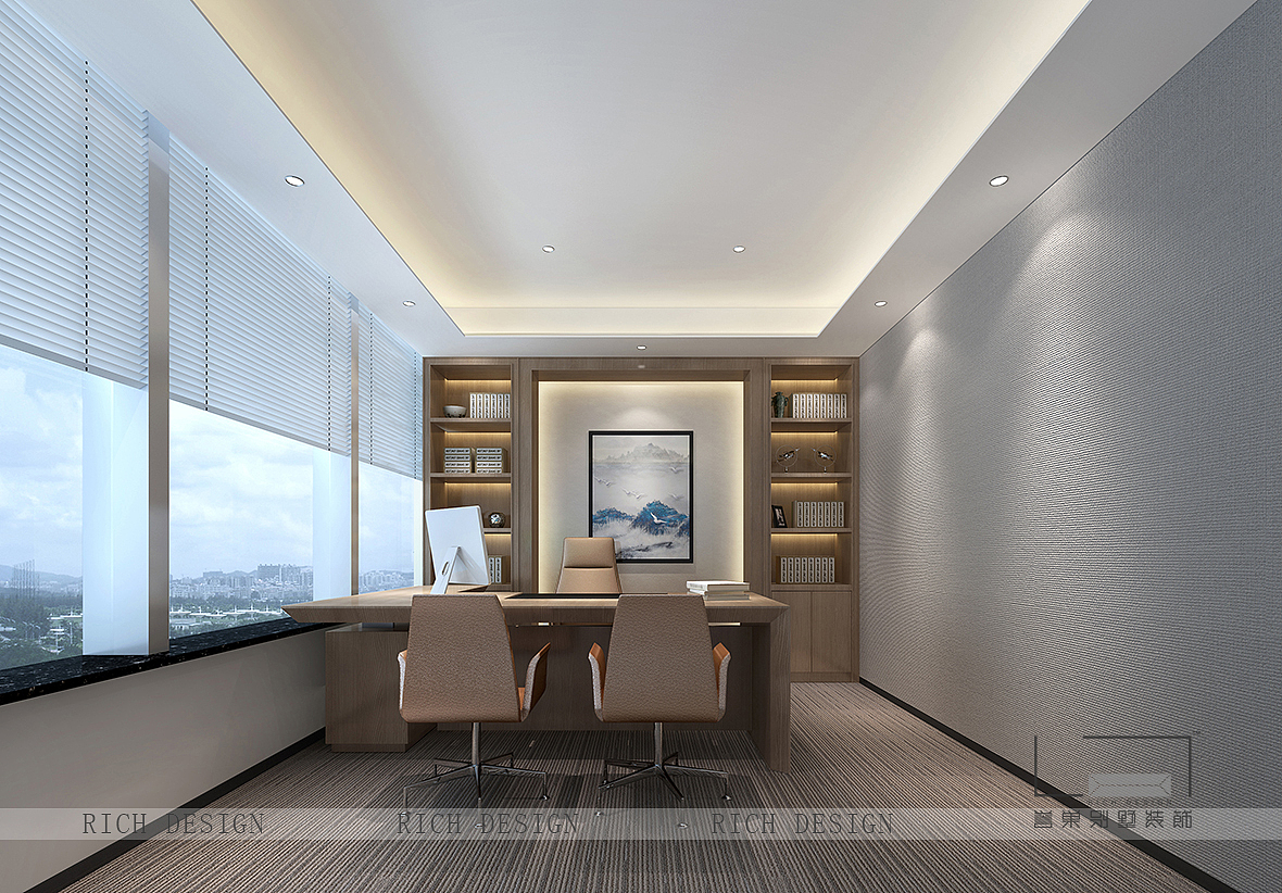 星河办公室中式风格