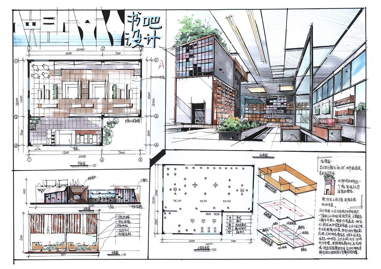 室内快题设计作品(卓越手绘)