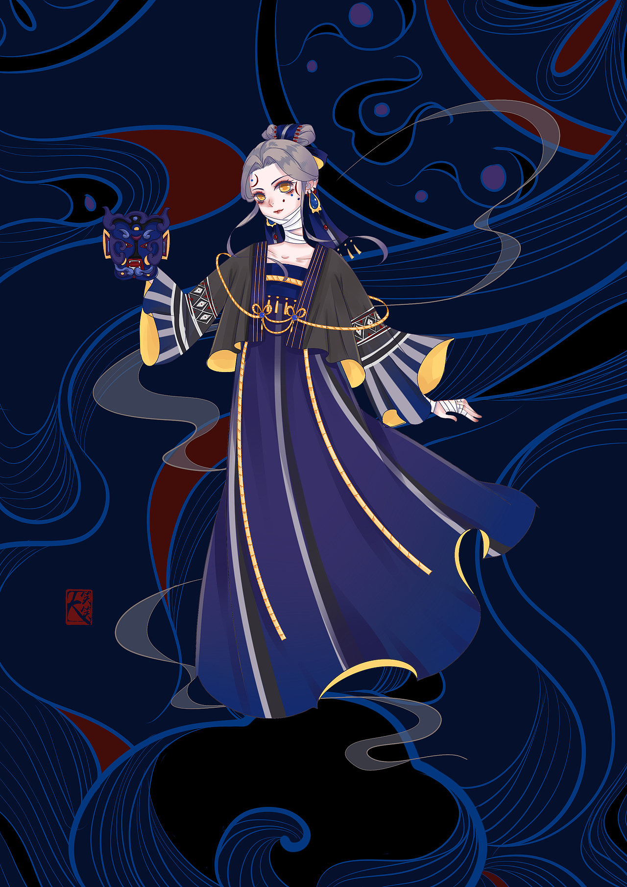 巫|插画|创作习作|大笑笑0v0_原创作品-站酷zcool