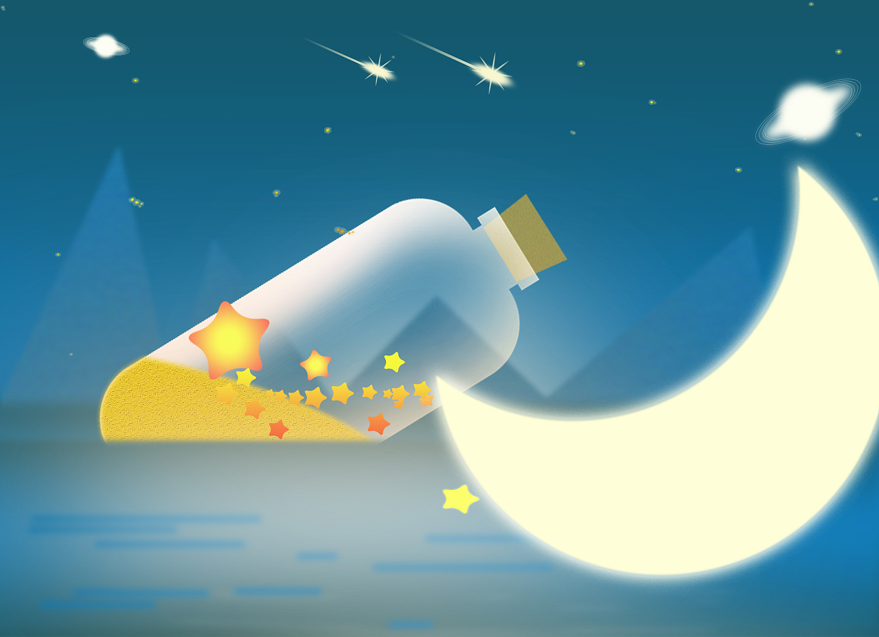 临摹练习漂流瓶