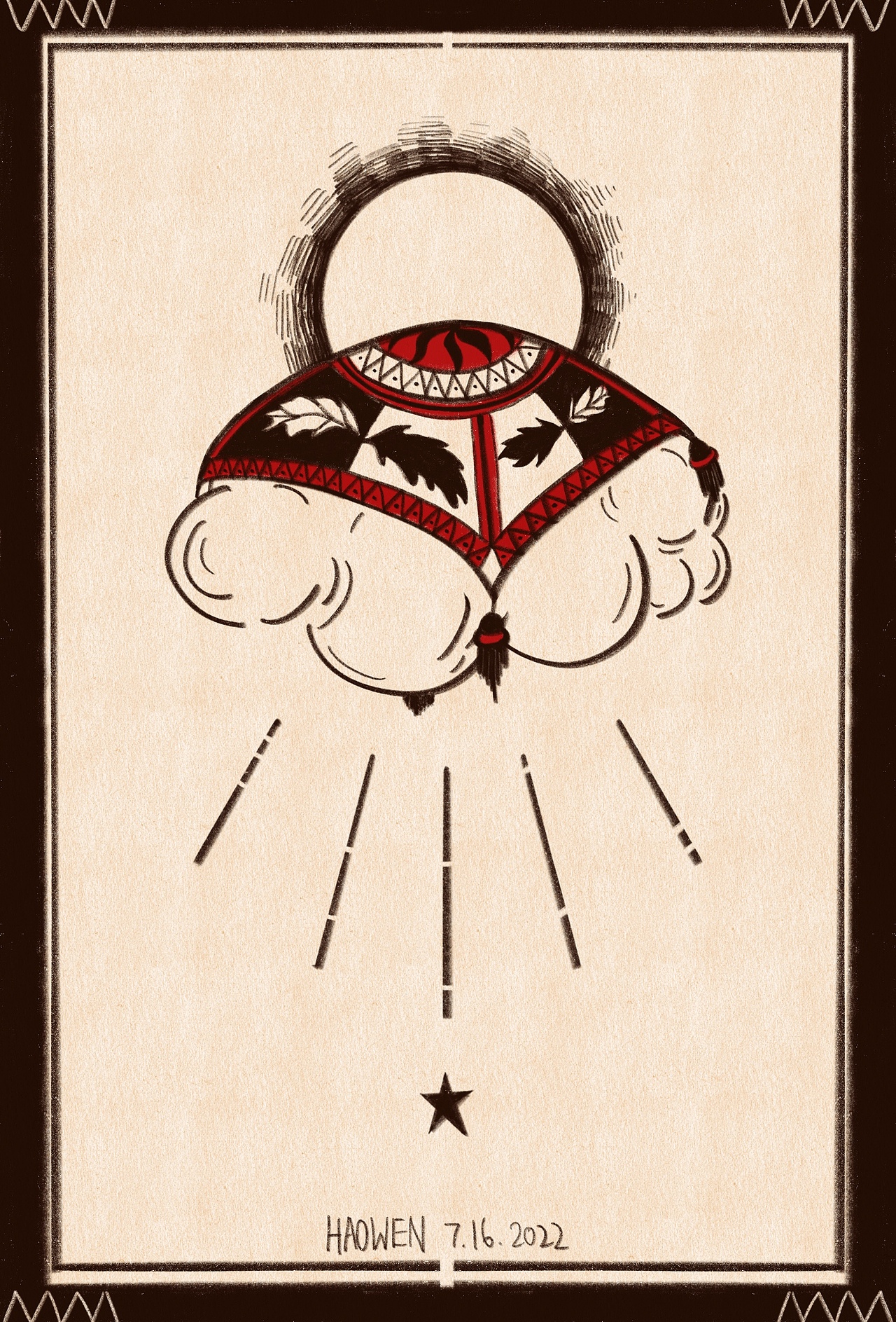 一朵盖毯子的云