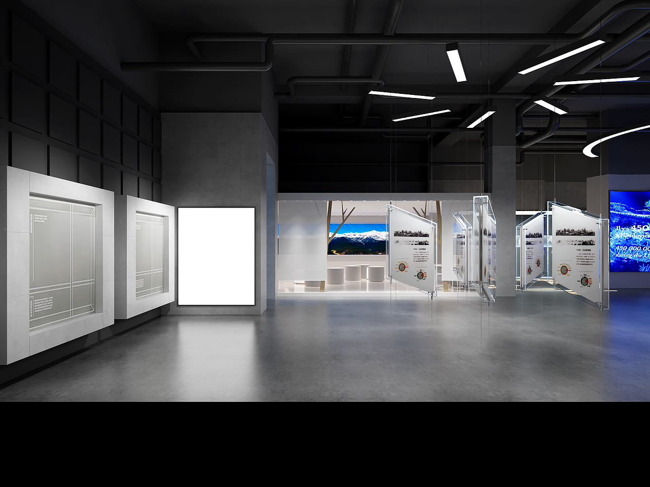 乡政府文化展厅设计