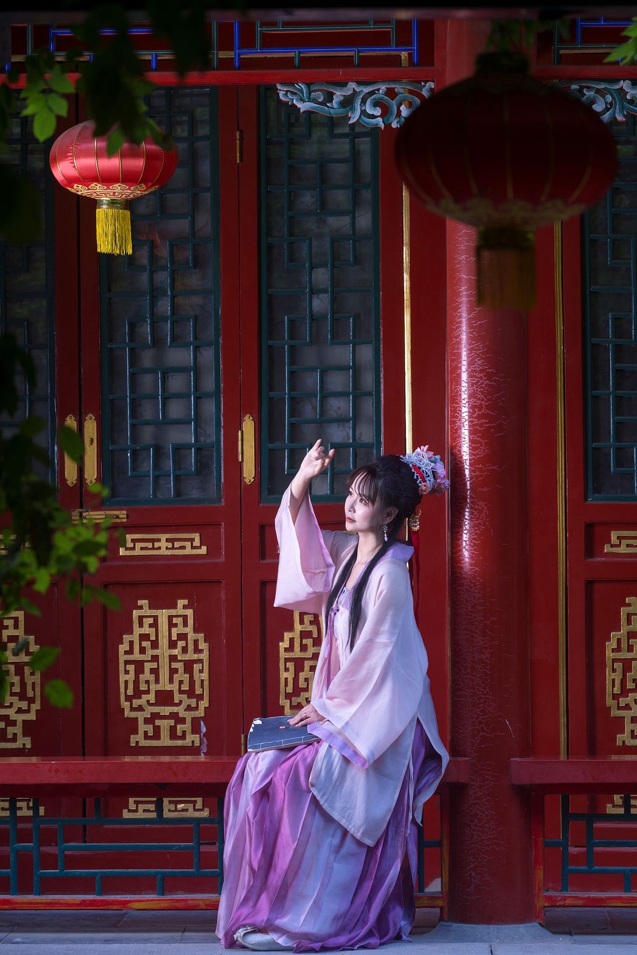 大观园公园宋制汉服写真