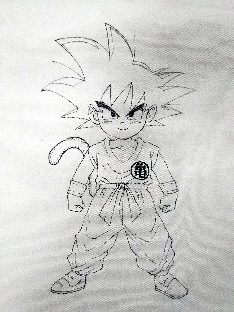 手绘帆布袋-七龙珠