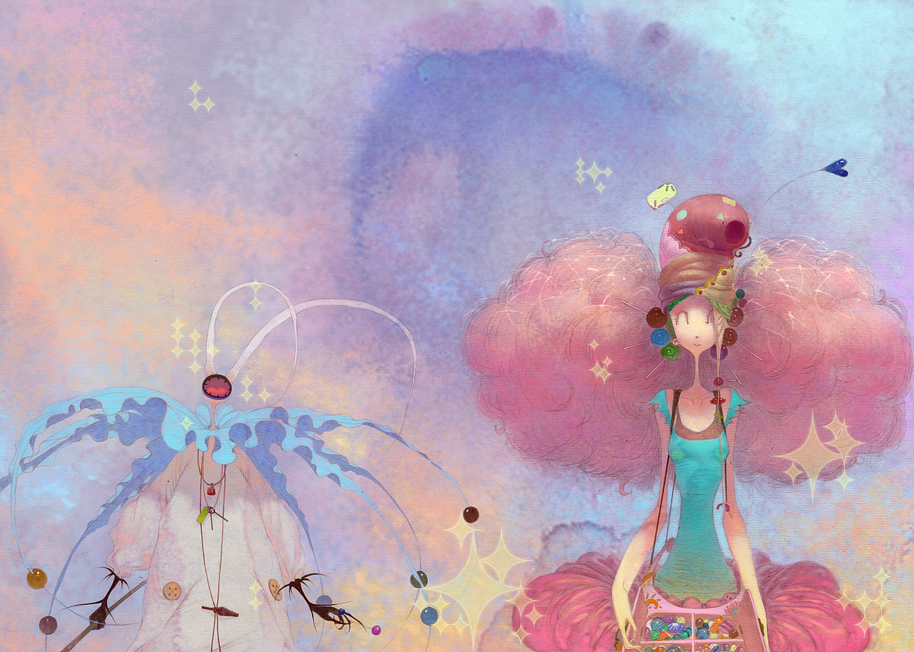 我的漫画单行本《糖》插图及内文选页