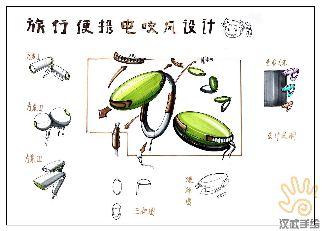 汉武手绘工业设计快题作品欣赏（图ZMzU5NDUwMDQ=） - 图案 - 站酷设计师汉武手绘原创素材 - 站酷ZCOOL