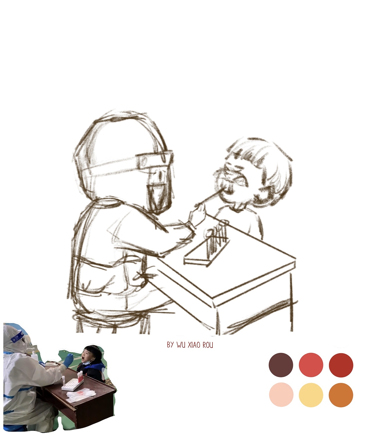 抗疫插画 | 步骤图奉上（图ZMjY1NzA5NDI0） - 儿童插画 - 站酷设计师吴小肉0802原创素材 - 站酷ZCOOL