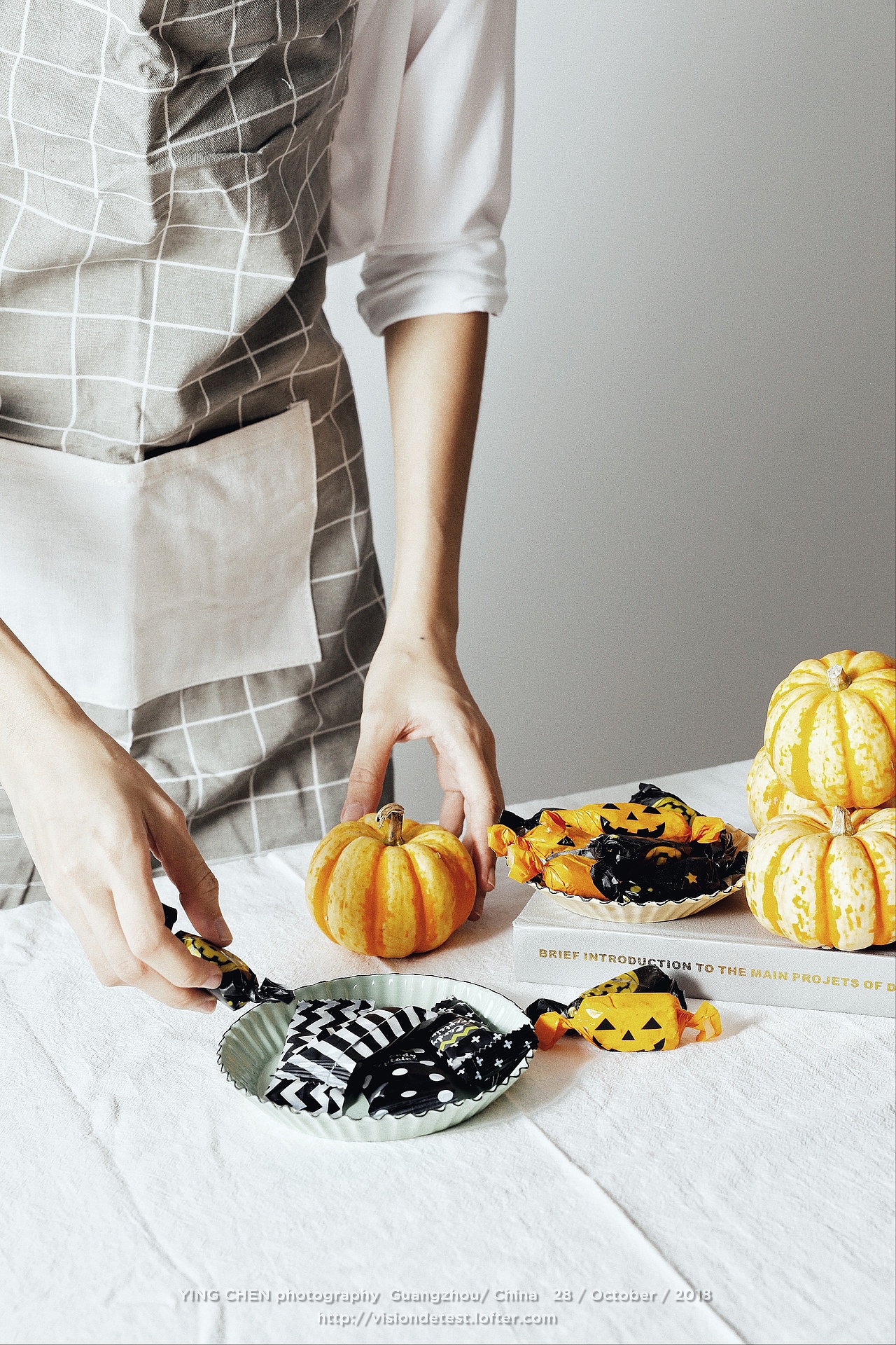 美食摄影;南瓜;气氛;糖果