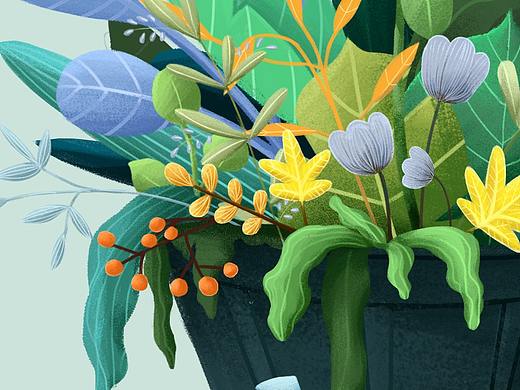 植物（个人主页-ZNTcxNDE2Njg=） - 创作习作 - 站酷设计师小天wuli原创素材 - 站酷ZCOOL