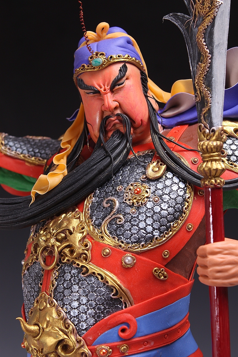 贺加贵面塑（义薄云天）步骤分解（图ZNjYwODQzMDQ=） - 手办/模玩 - 站酷设计师贺加贵3D翻糖原创素材 - 站酷ZCOOL
