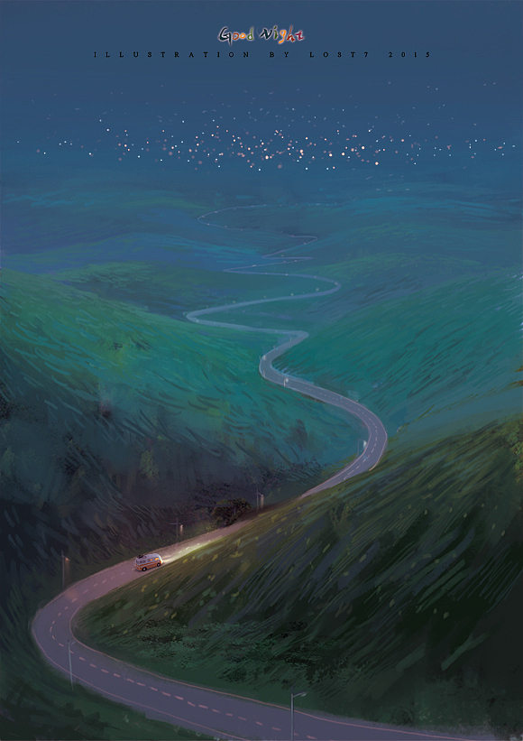 你有星辰作伴：）（图ZMzI1NDM0MjA=） - 商业插画 - 站酷设计师lost7原创素材 - 站酷ZCOOL