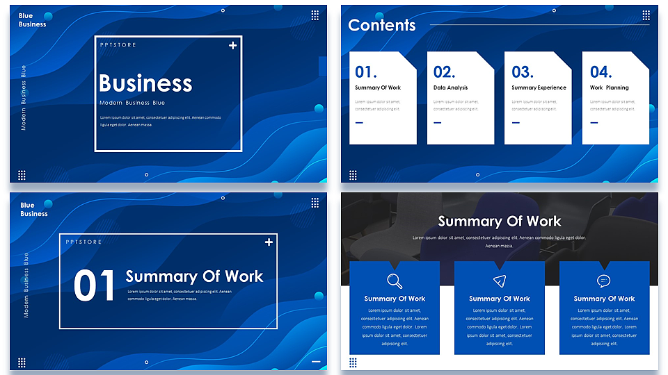 【耀你好看】克莱因蓝现代极简商务时尚PPT2（图ZMjcwMzQ1ODM2） - PPT/Keynote - 站酷设计师熊猫大人pandaren原创素材 - 站酷ZCOOL