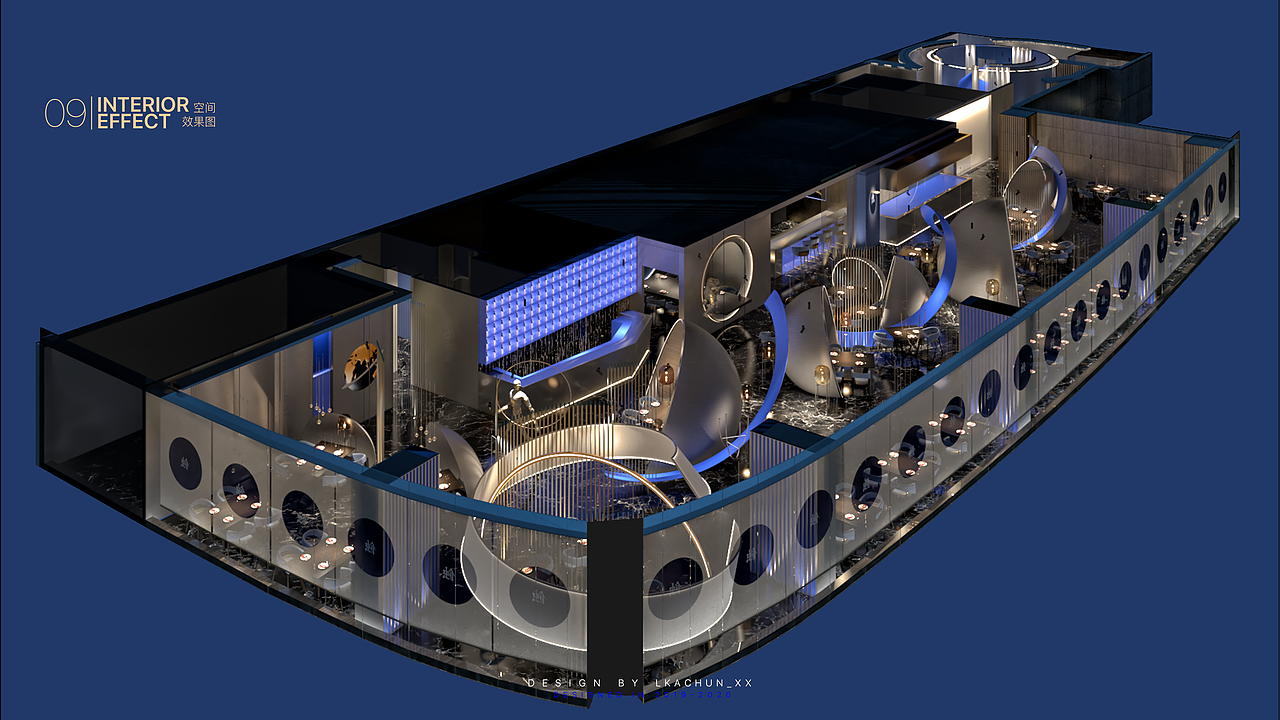 前卫独特的餐厅空间 / 能让人置身于宇宙之中