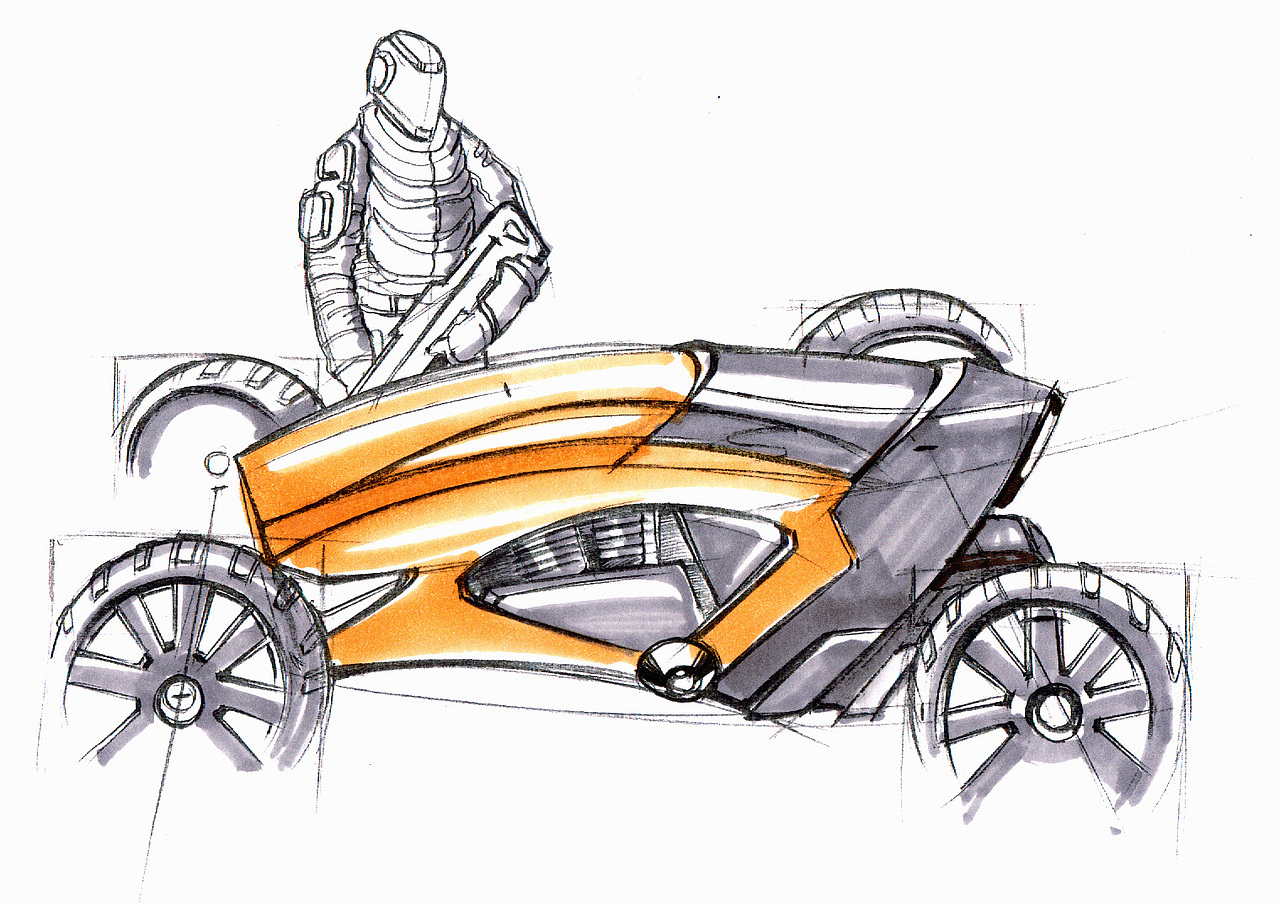 沙滩巡逻警车设计项目【设计手绘效果图】（图ZMjk1NjIzMjQ=） - 交通工具 - 站酷设计师Rojean原创素材 - 站酷ZCOOL