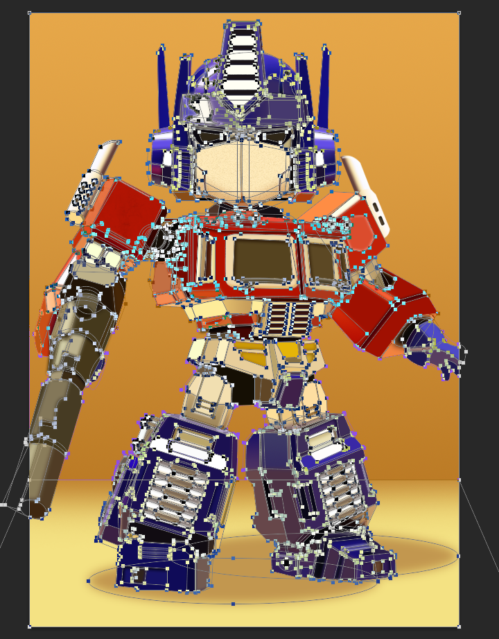 原创作品:q版擎天柱