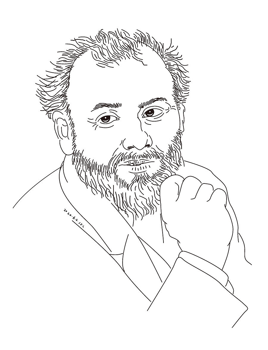 刘勇良线描作品西方大师系列