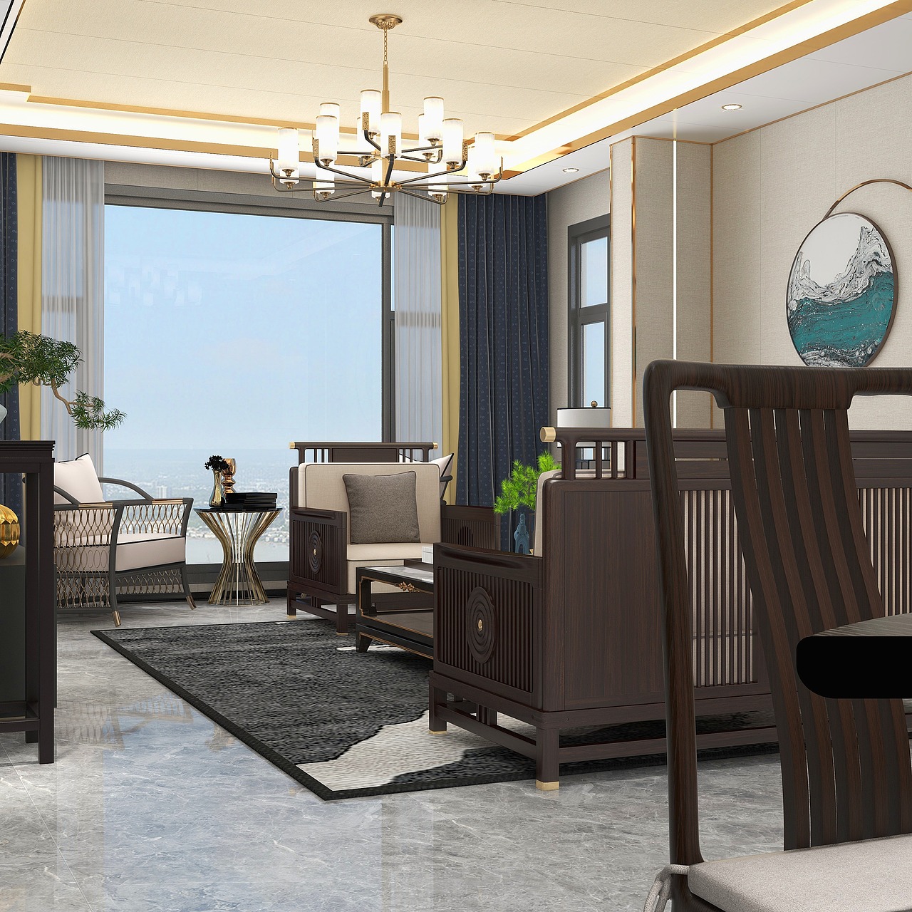 中式轻奢家装设计