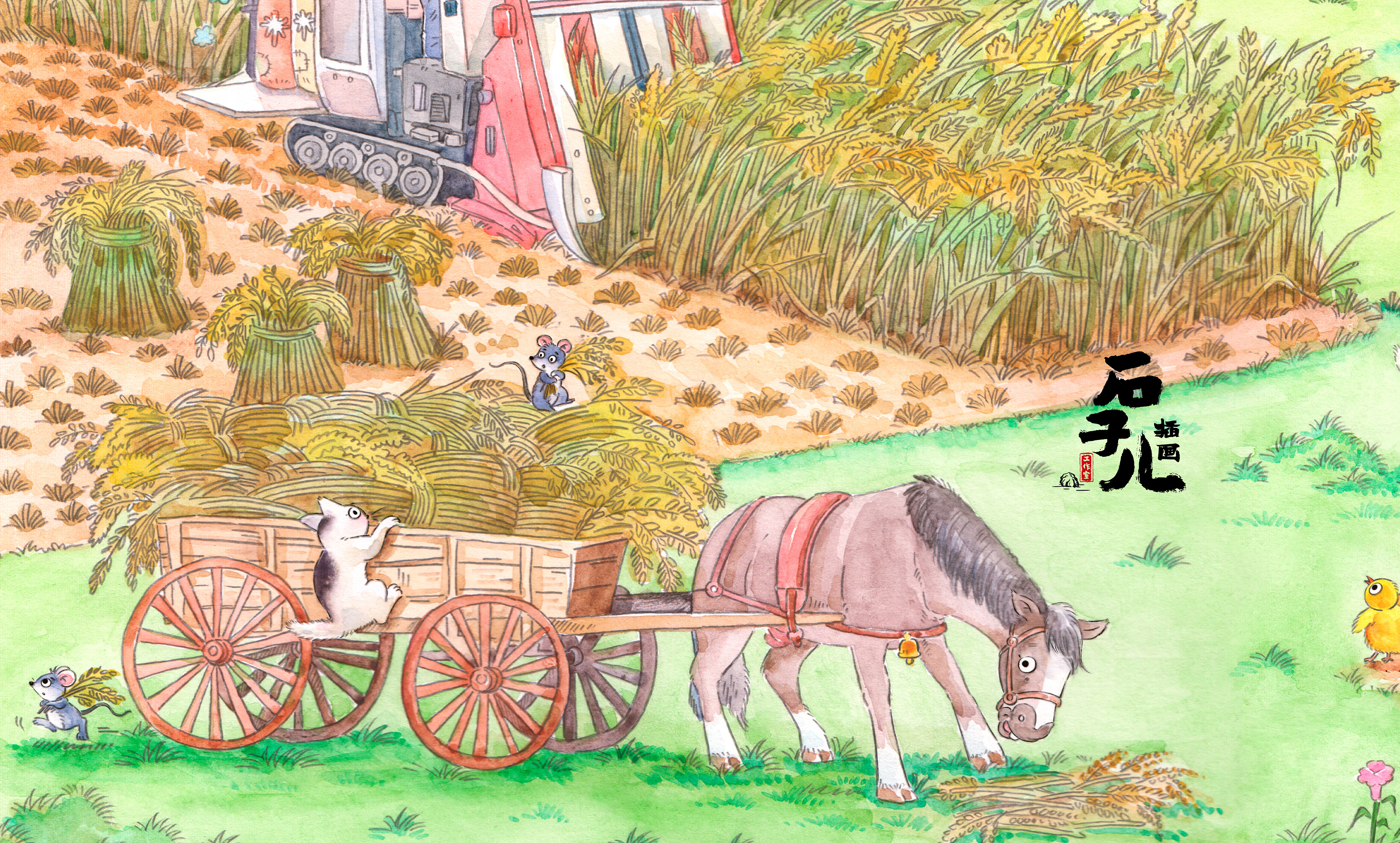 手绘农场绘本|插画|儿童插画|石子儿绘本工作室 - 原创作品 - 站酷