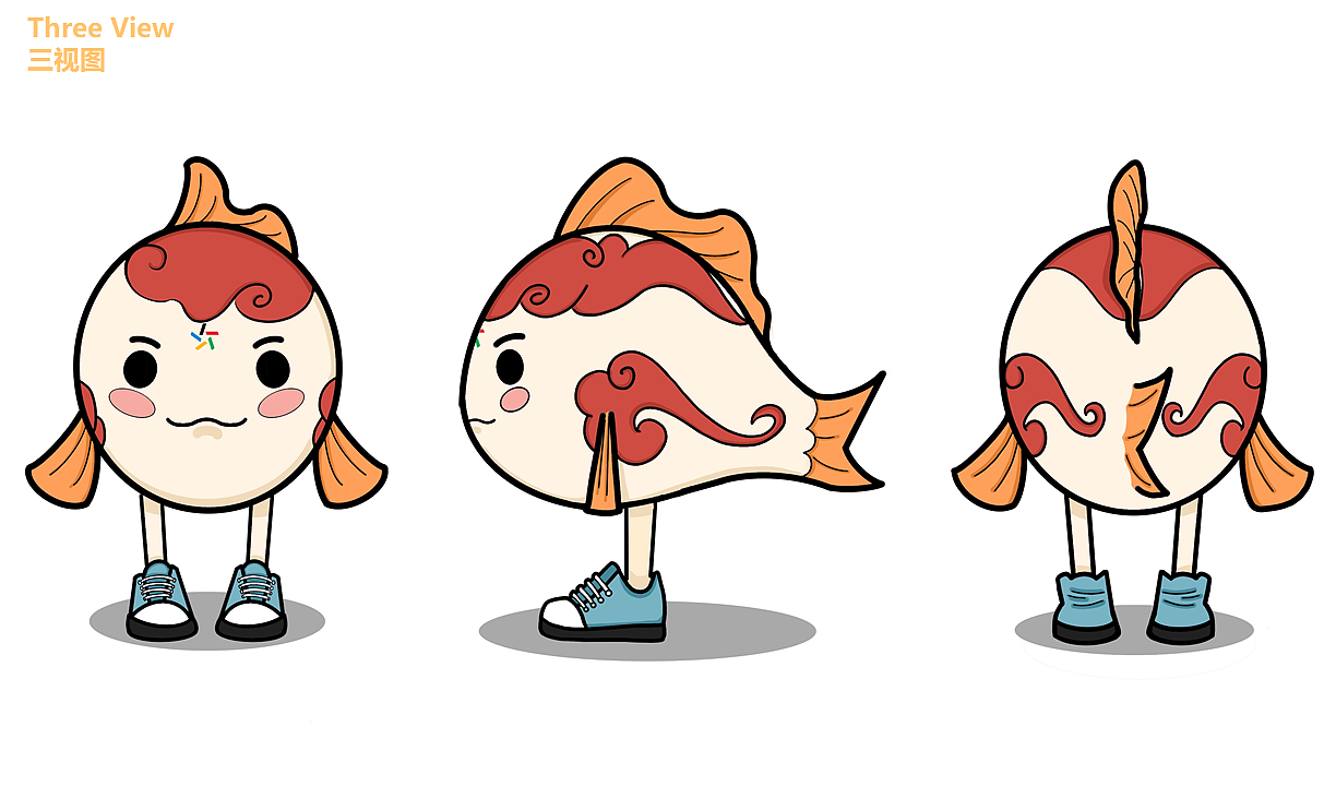 体彩吉祥物——小鲤|平面|ip形象|琛岚_原创作品-站酷zcool