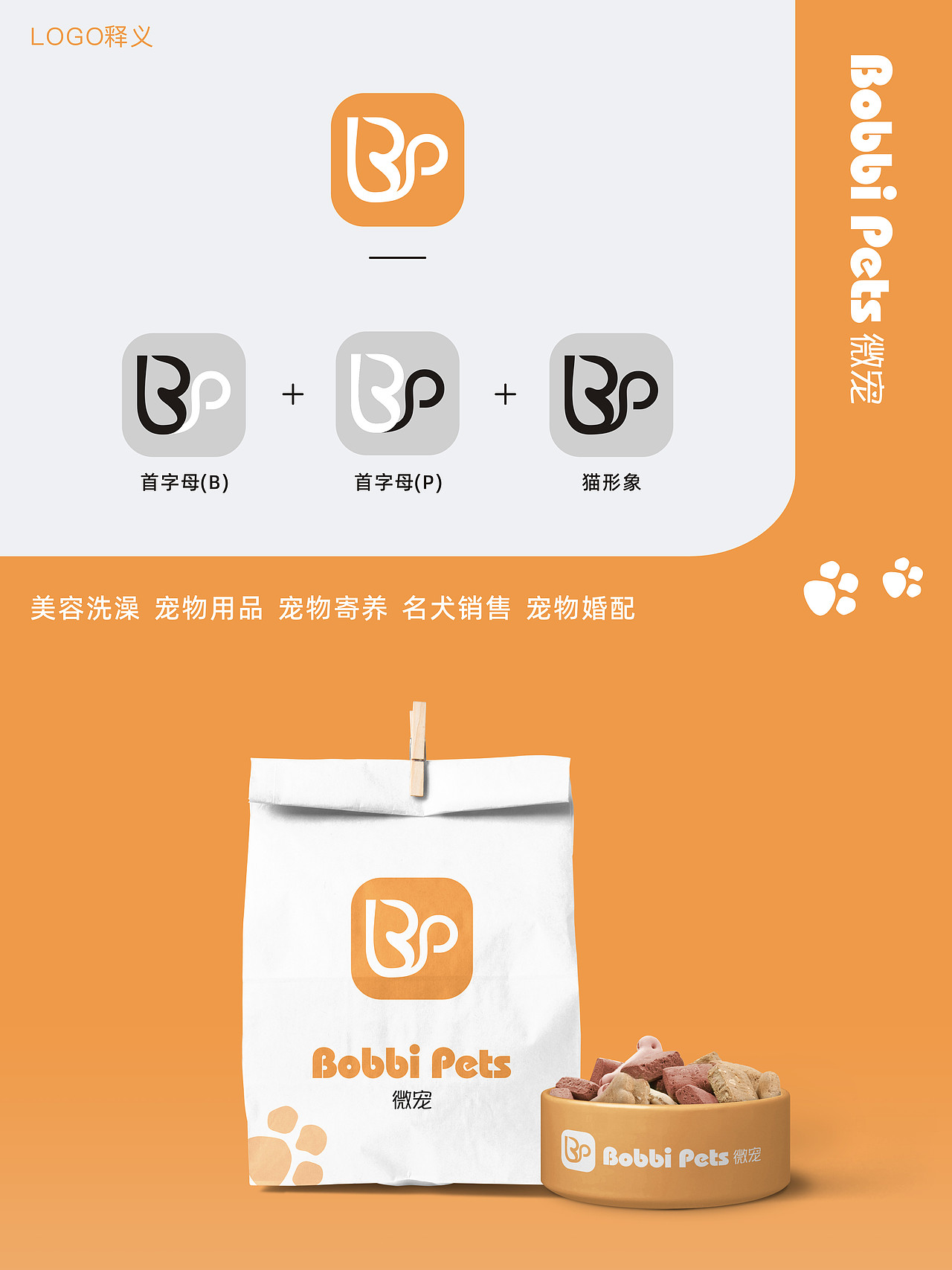 宠物店logo设计 | 原创 | 品牌设计视觉