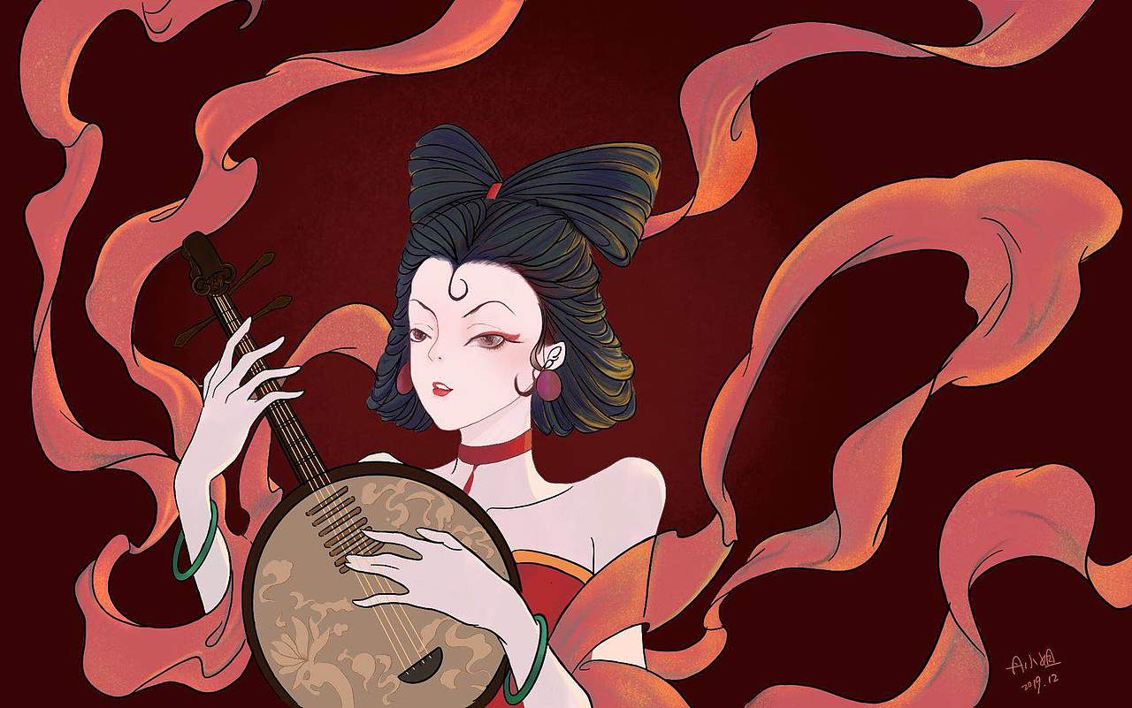 插画--妲己（图ZMTk5ODU2MjA4） - 创作习作 - 站酷设计师是丹小姐啊原创素材 - 站酷ZCOOL