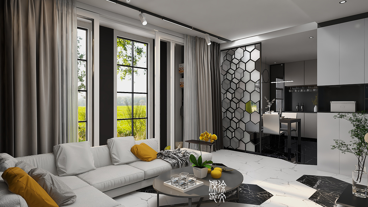 现代-黑白（碰撞）（图ZMjMzNzA1Mzk2） - 家装设计 - 站酷设计师Mr丶麋鹿原创素材 - 站酷ZCOOL