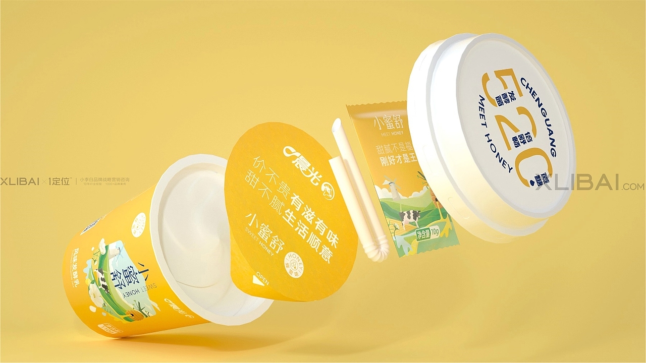 包装 | 晨光蜂蜜酸奶产品包装策略设计 | 小李白