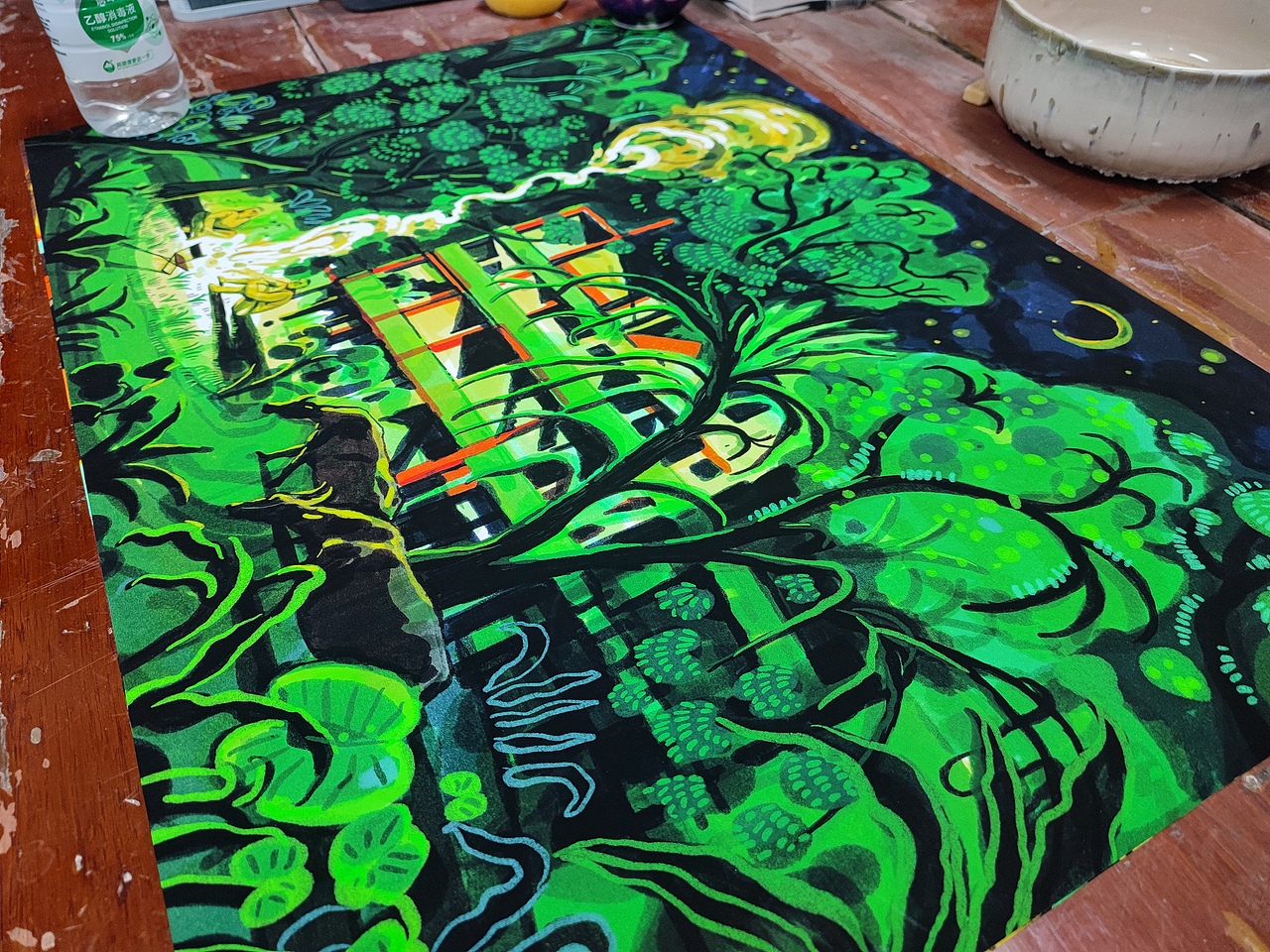 IPAD写生绘画 桂林印象