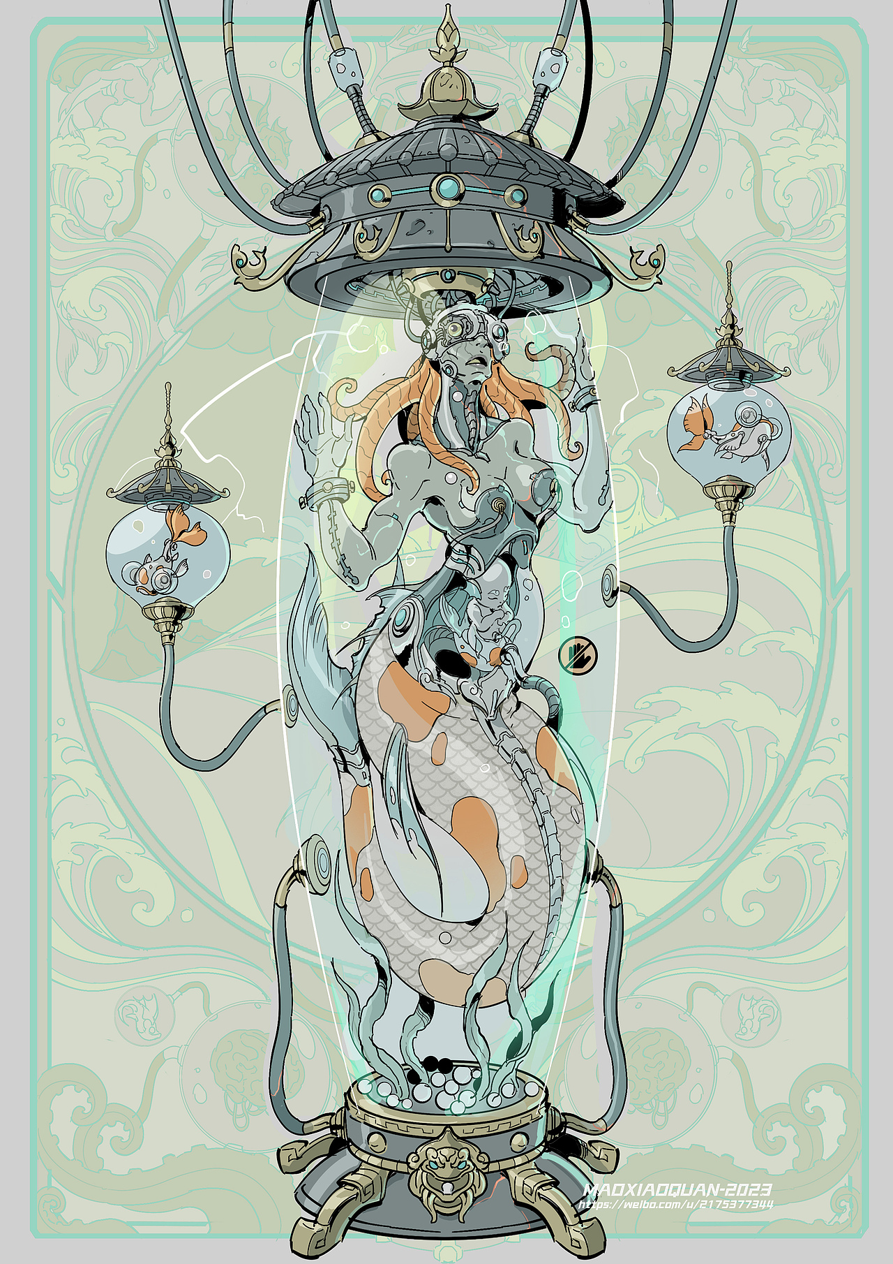 《山海朋克》系列原创插画（图ZMzUyMzMzMzE2） - 商业插画 - 站酷设计师猫小犬原创素材 - 站酷ZCOOL