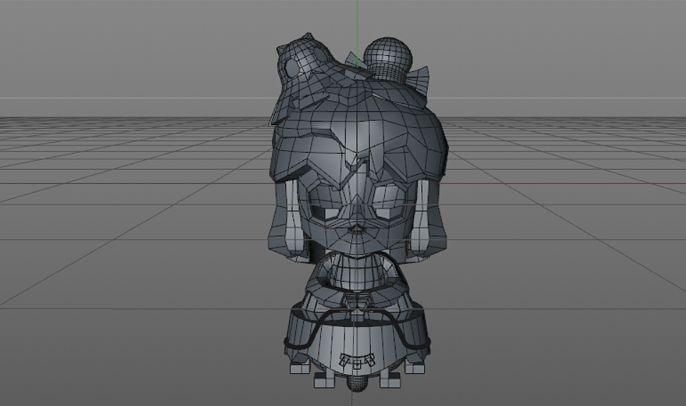 卡通人物建模布线