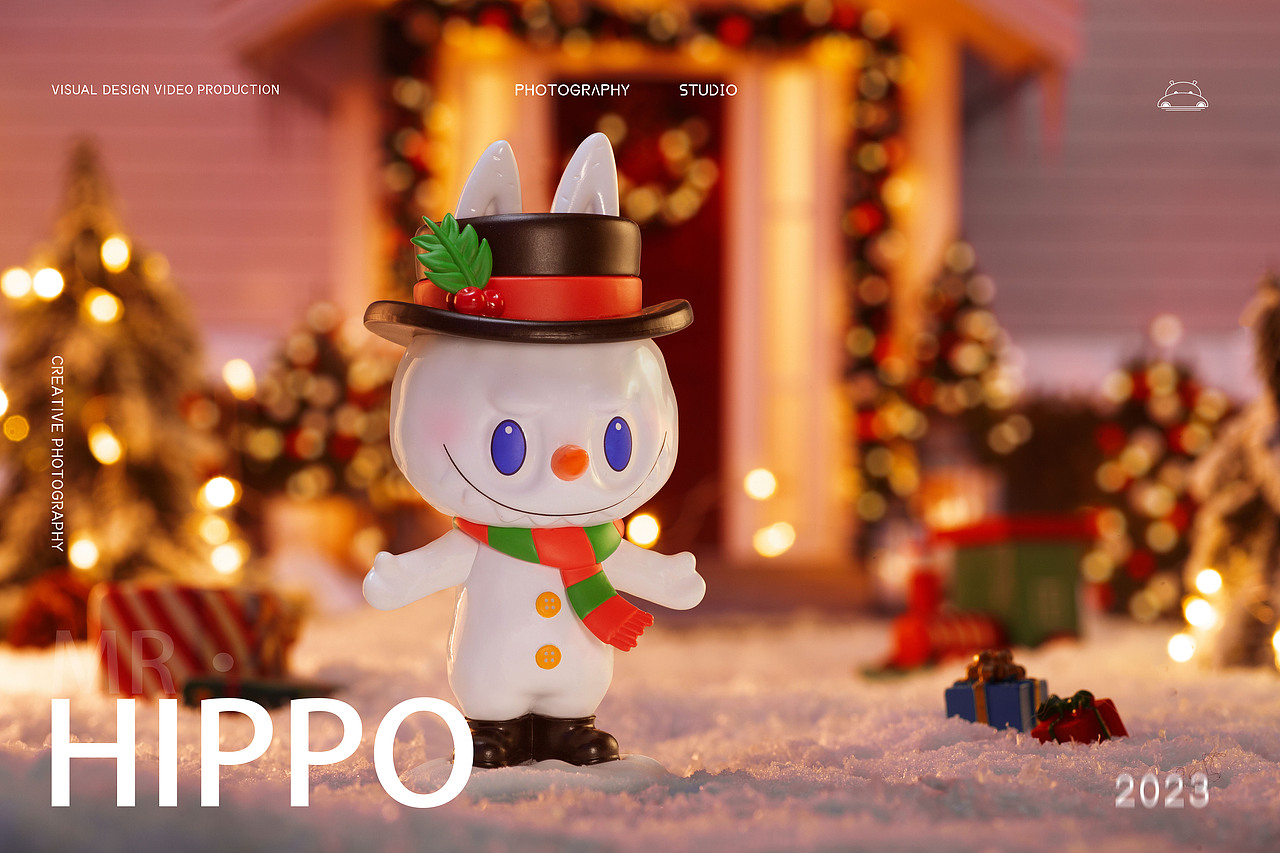 盲盒摄影-labubu圣诞系列-泡泡玛特