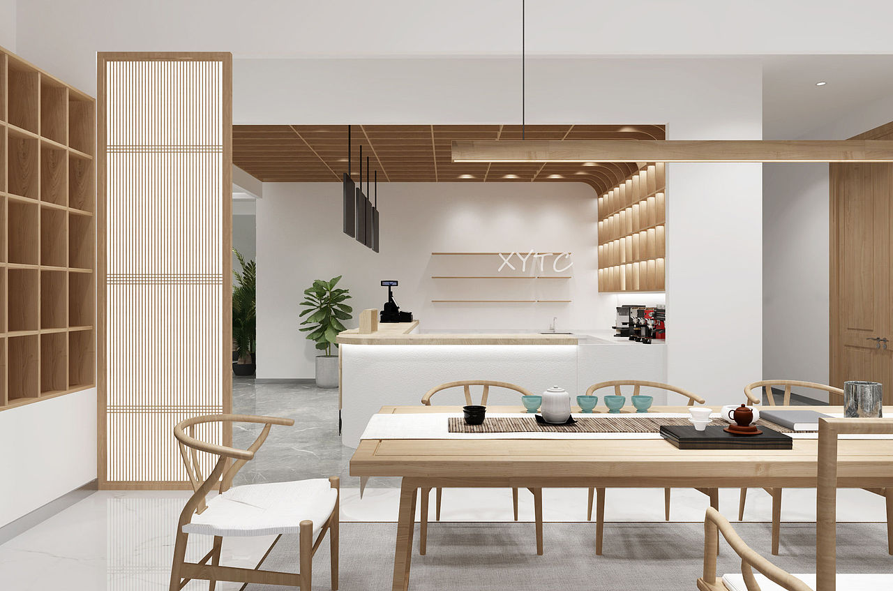 工装茶室效果图分享