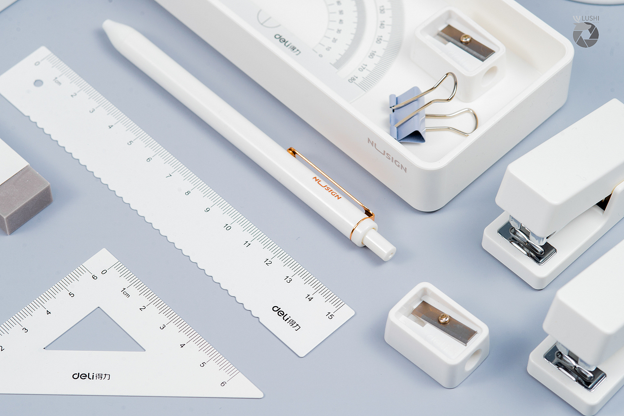 简约清新风格文具拍摄(灰白配色)