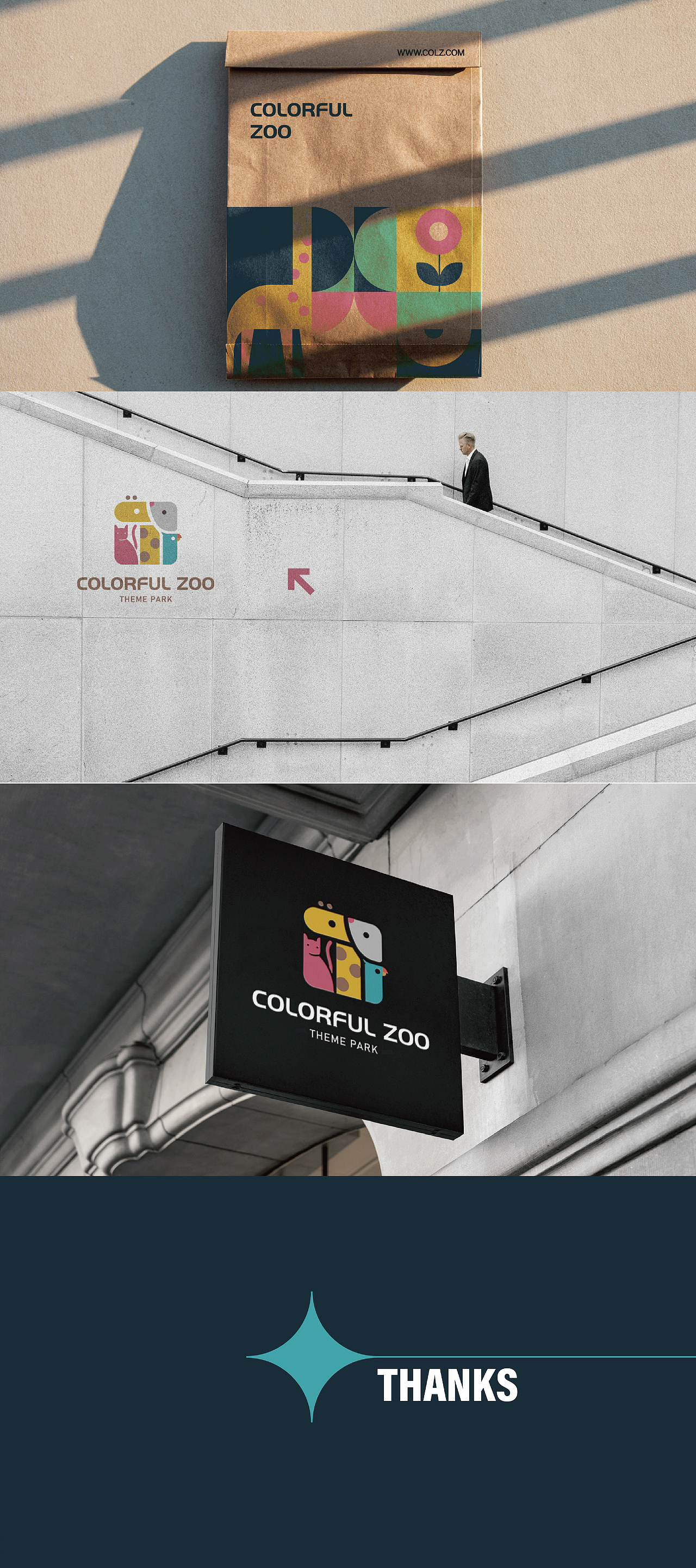 动物主题公园 | 几何品牌设计