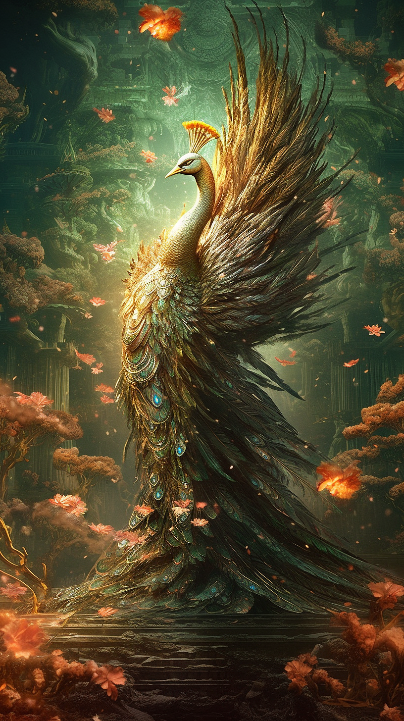 中国古代神兽系列-凤凰（图ZMzQ0ODM1NDAw） - 创作习作 - 站酷设计师艺舟1014原创素材 - 站酷ZCOOL