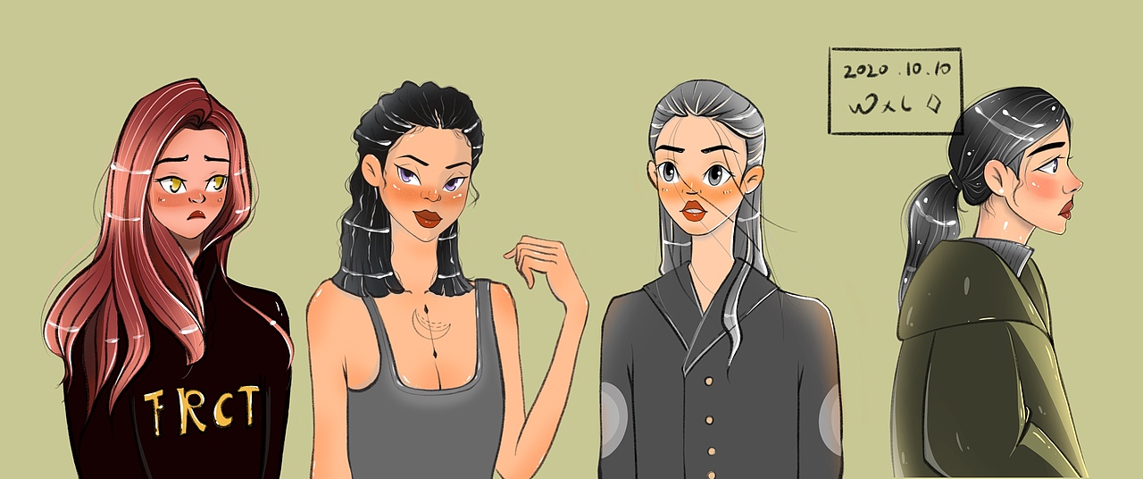 日更好看的小姐姐（图ZMjI3NTc4ODYw） - 创作习作 - 站酷设计师雪梨儿插画原创素材 - 站酷ZCOOL