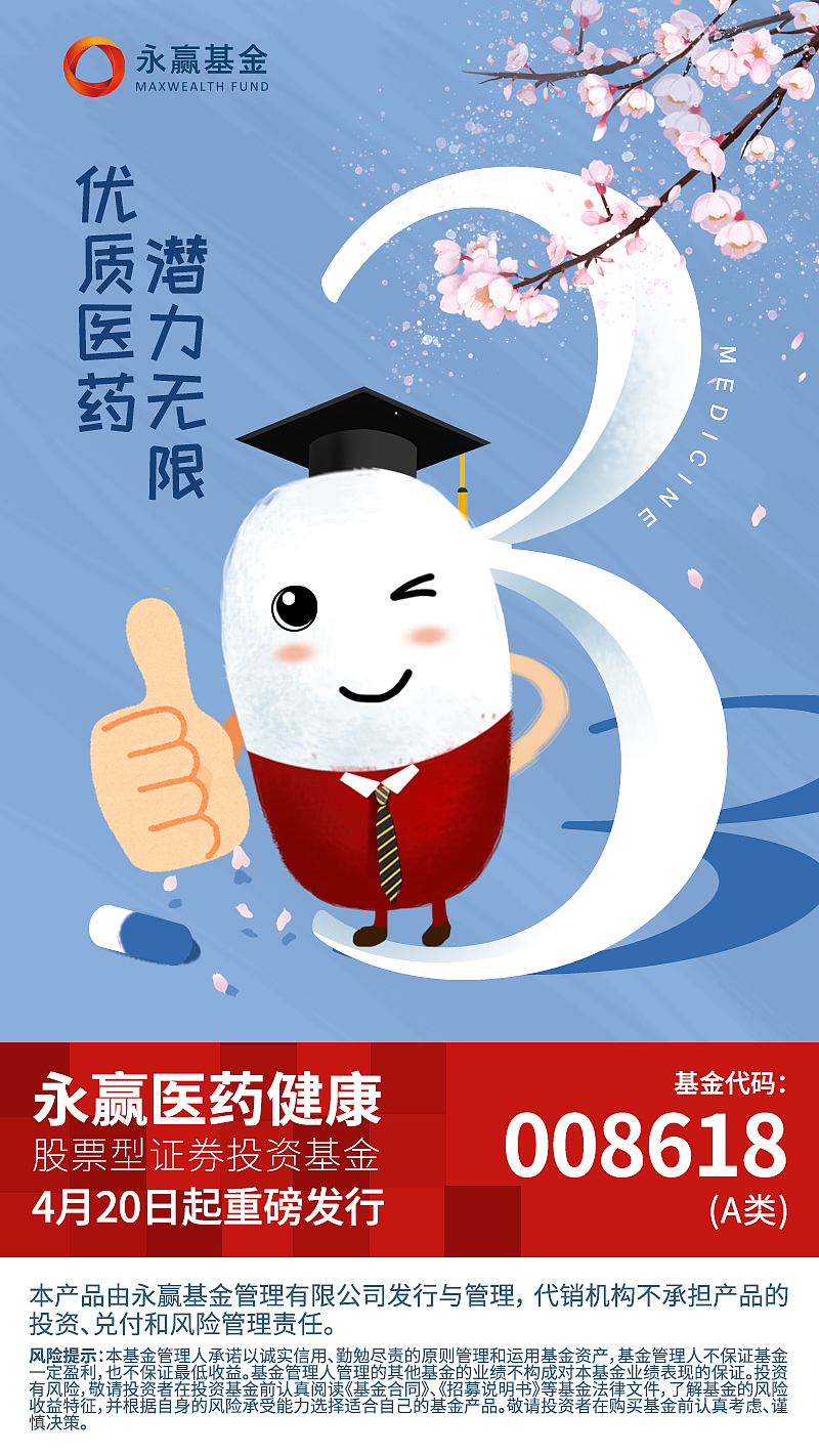 医药健康基金产品海报长图