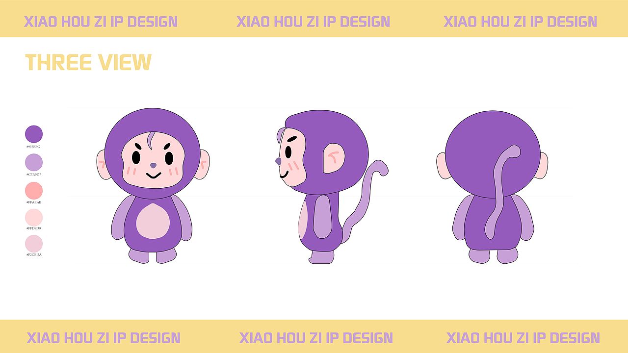 IP形象设计｜小猴紫（图ZMjk3NDQ1OTM2） - IP形象 - 站酷设计师阿悦爱画画原创素材 - 站酷ZCOOL