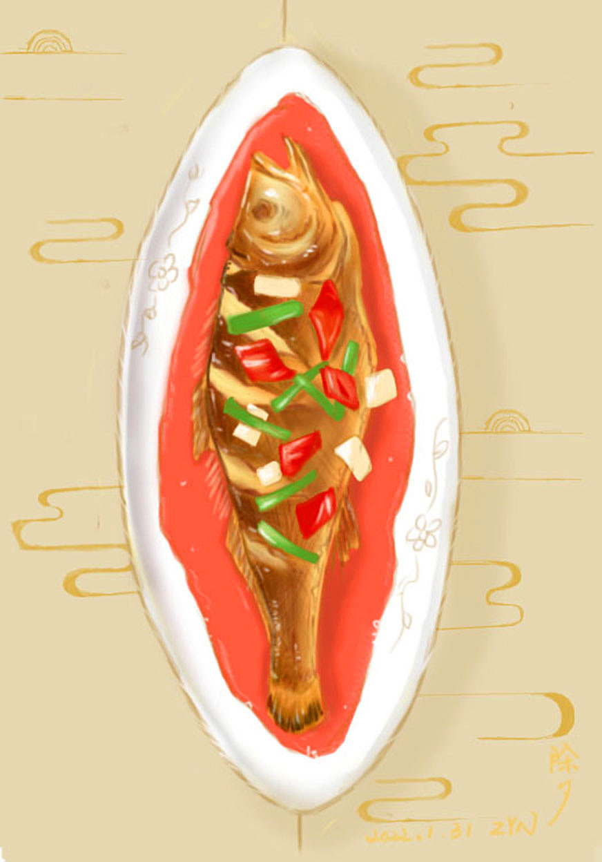 画个美食练练手（图ZMjg2OTA3NDY0） - 创作习作 - 站酷设计师豆包布原创素材 - 站酷ZCOOL