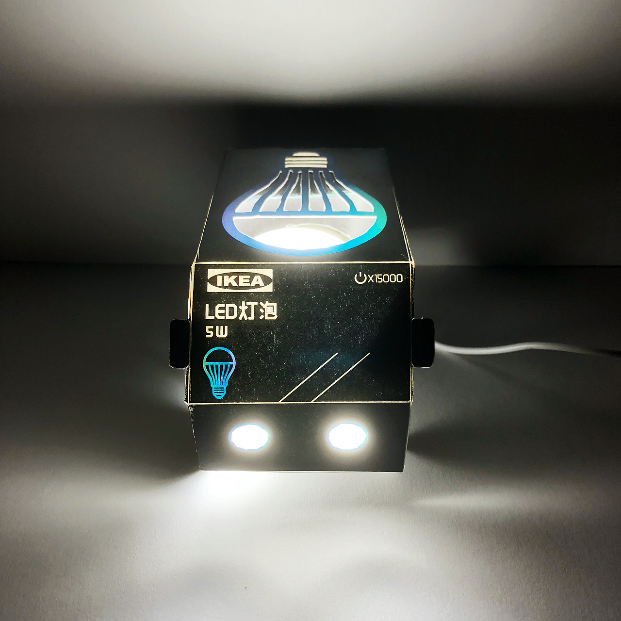 IKEA可持续LED灯泡包装设计