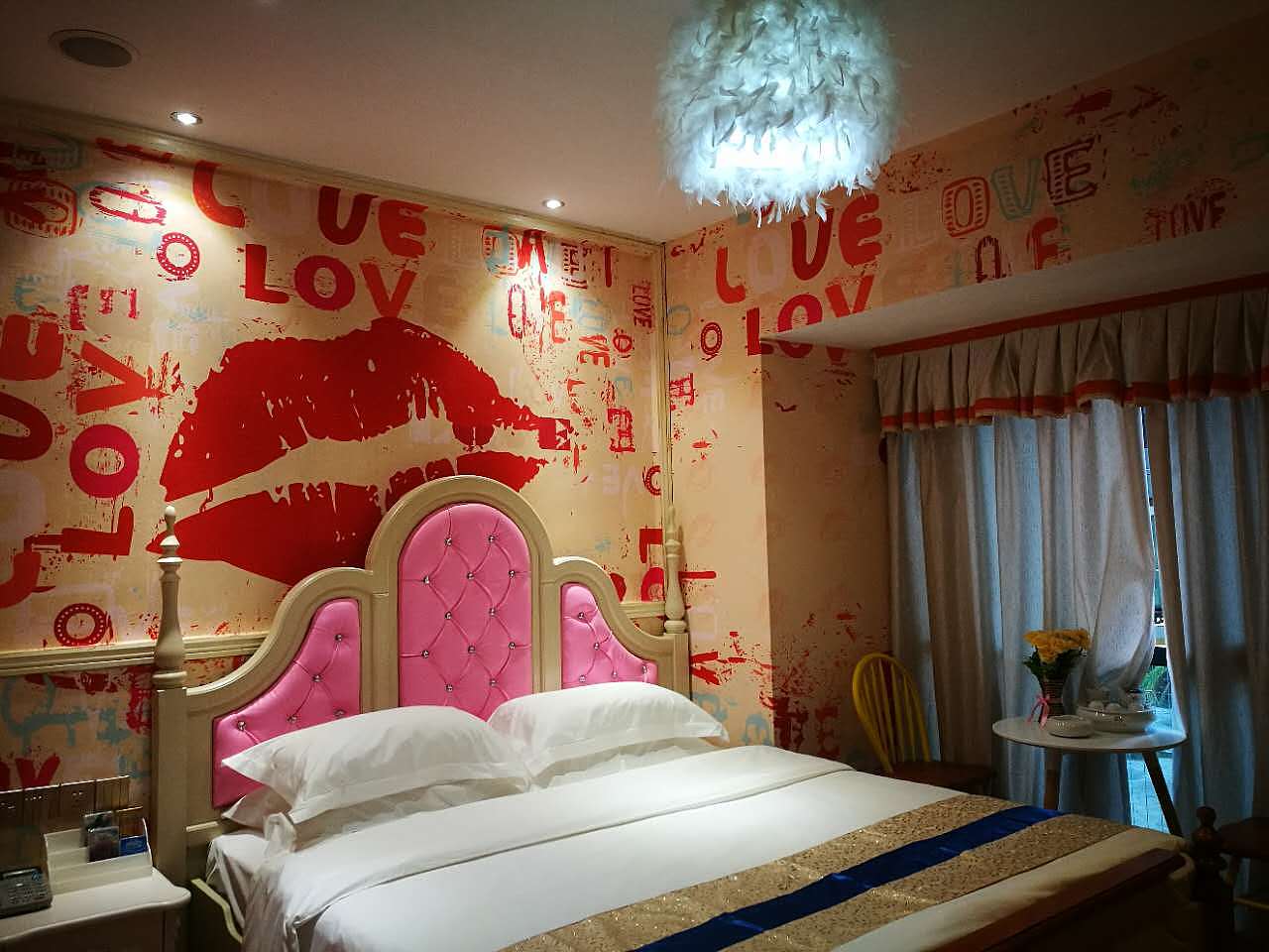 情侣房壁画案例效果,情趣房壁画