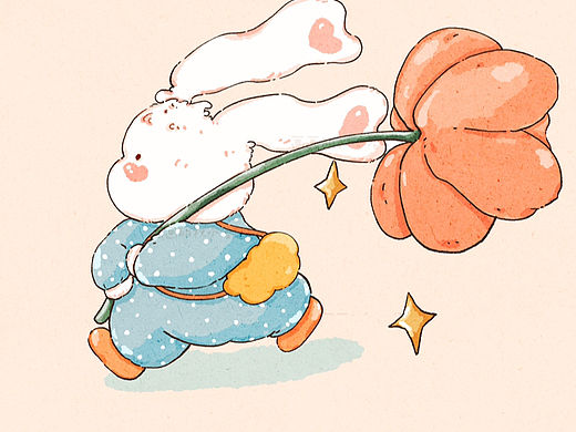 可爱兔兔（个人主页-ZNjAxNzYwMDQ=） - 商业插画 - 站酷设计师画画的秋小谷原创素材 - 站酷ZCOOL