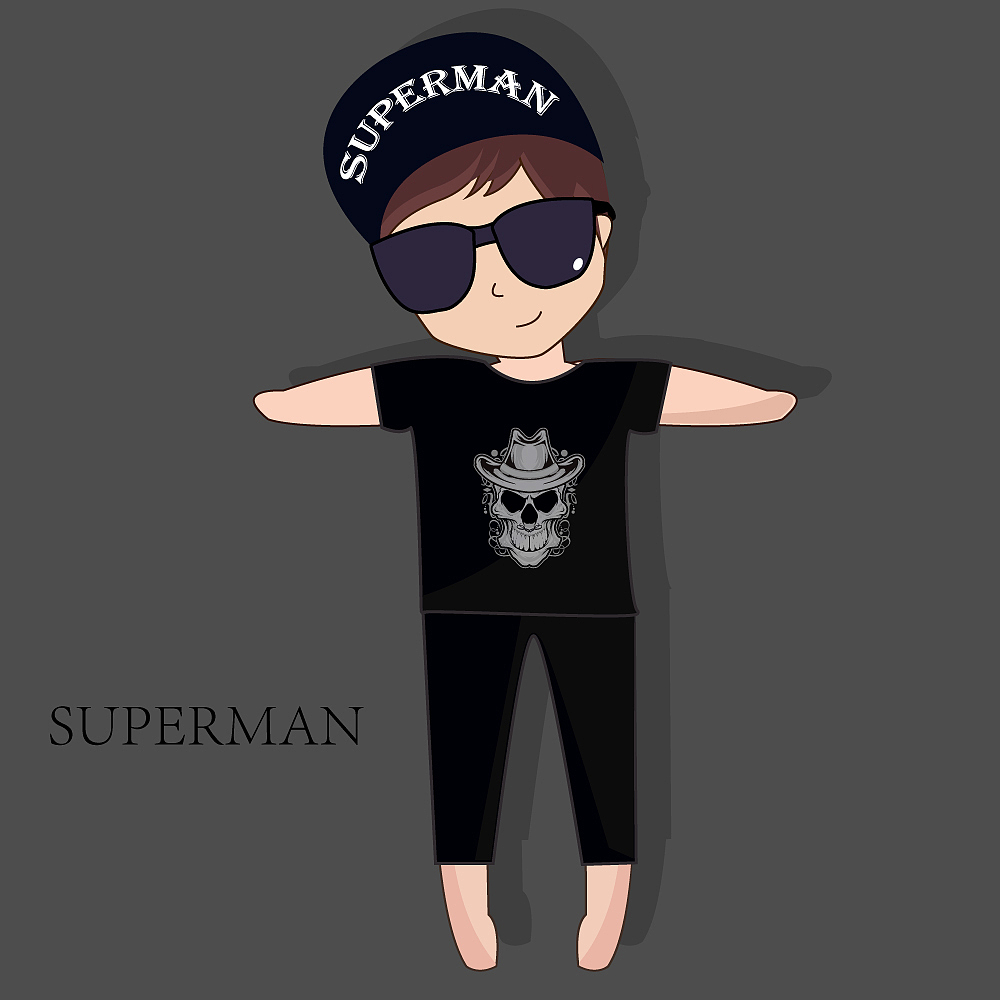 AI自画像——Q版superman（源文件附上）（图ZMTk1MjQ2ODA=） - 商业插画 - 站酷设计师superman_man原创素材 - 站酷ZCOOL