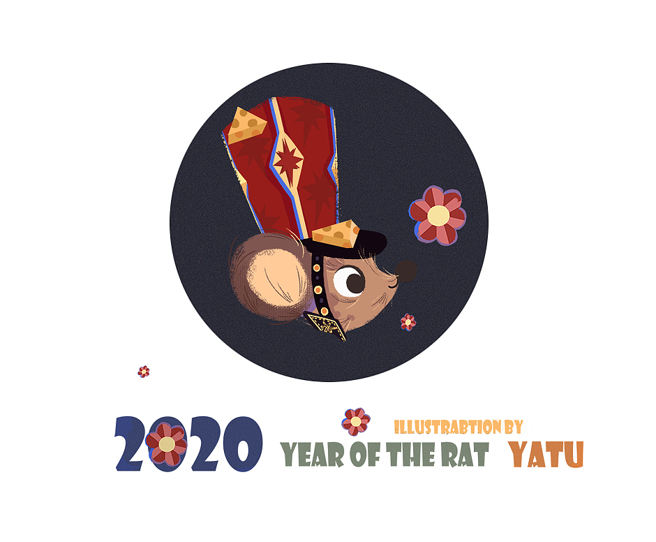 鼠年插画（图ZMTk0MzE0MzI0） - 商业插画 - 站酷设计师牙兔YATU原创素材 - 站酷ZCOOL